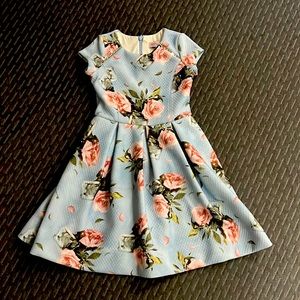 Light blue party dress.my daughter wear only ones